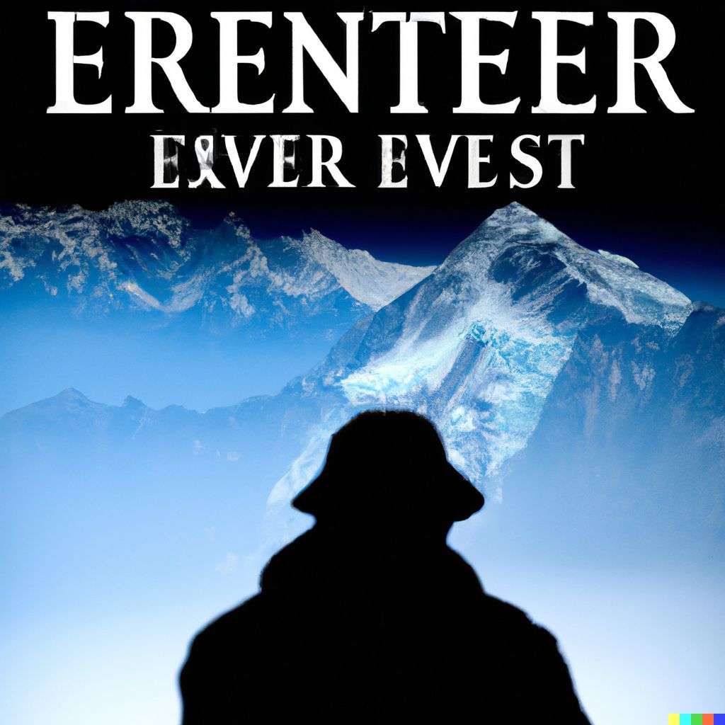 someone gazing at Mount Everest, promotional poster for an independent movie